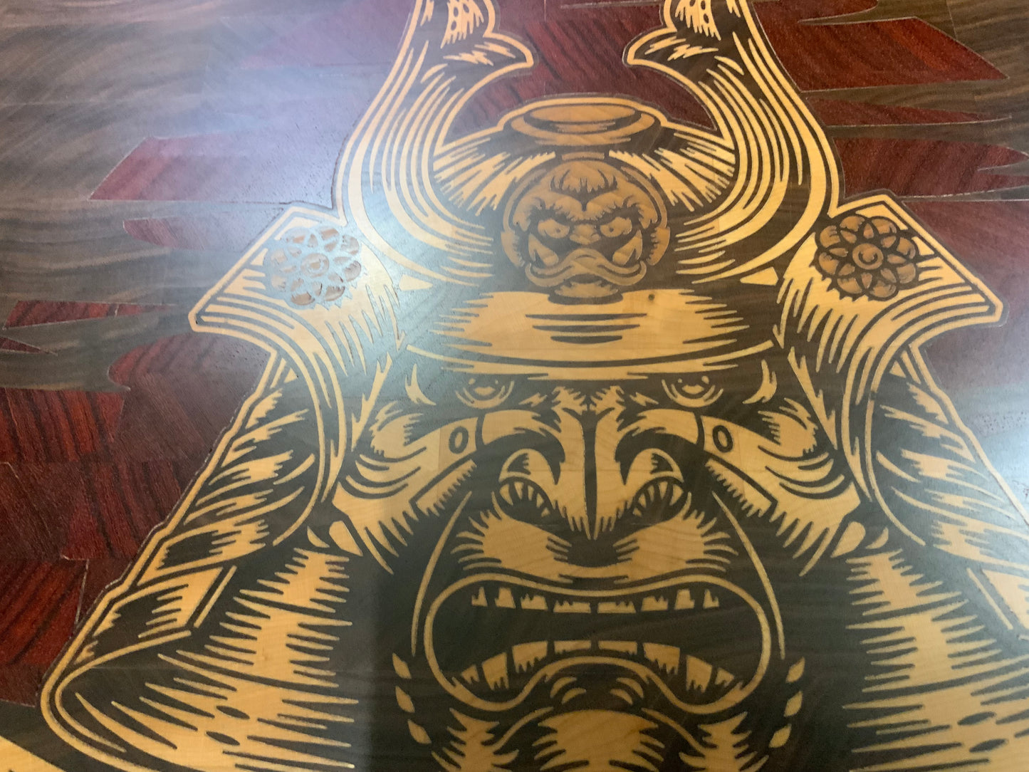 Hattori Hanzo custom cutting board close