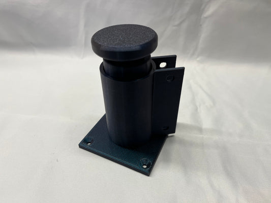 Dust hose arm pivot for ceiling mounting