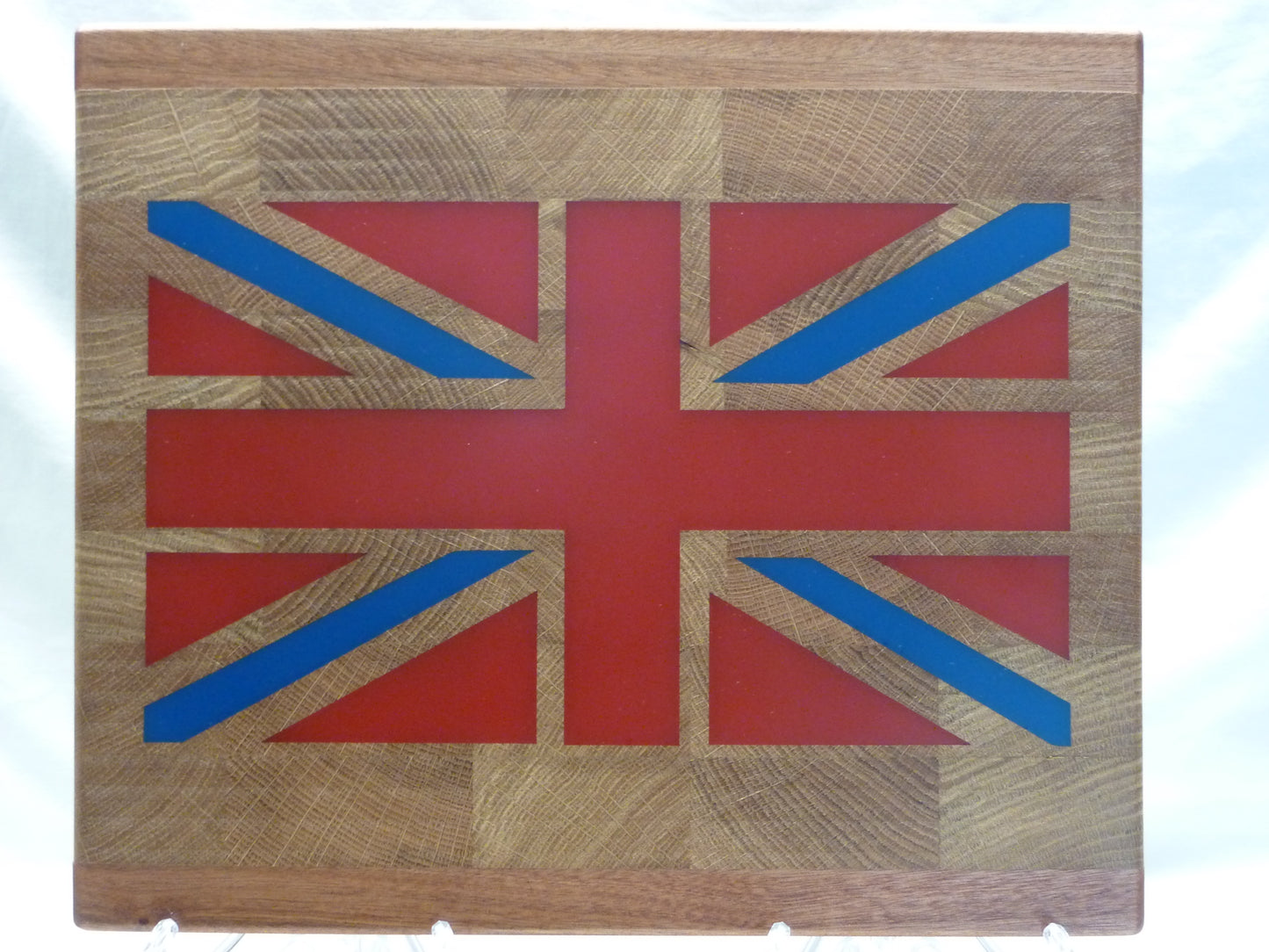 Oak End Grain Engraved Union Jack Chopping Board